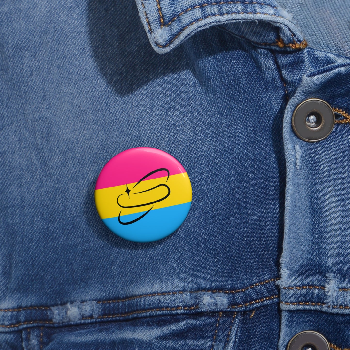 Pansexual Flag Pin Button