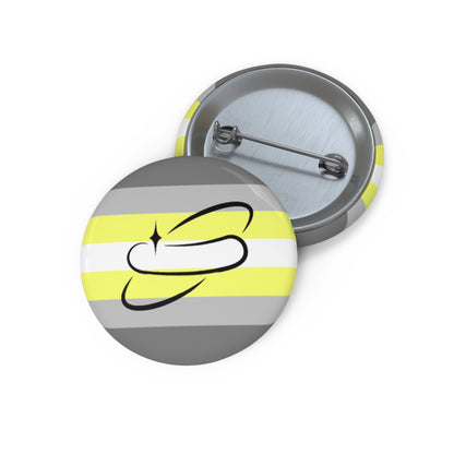 Demigender Flag Pin Button