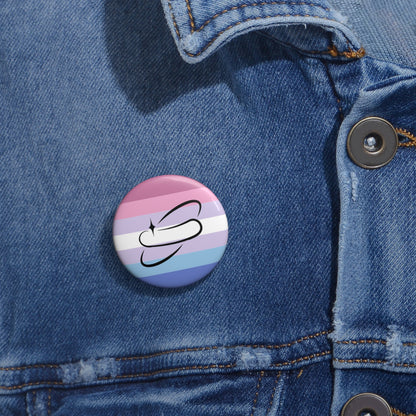 Bigender Flag Pin Button