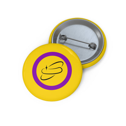 Intersex Flag Pin Button