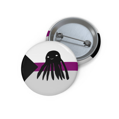 Demisexual Flag Taki the Tako Pin Button