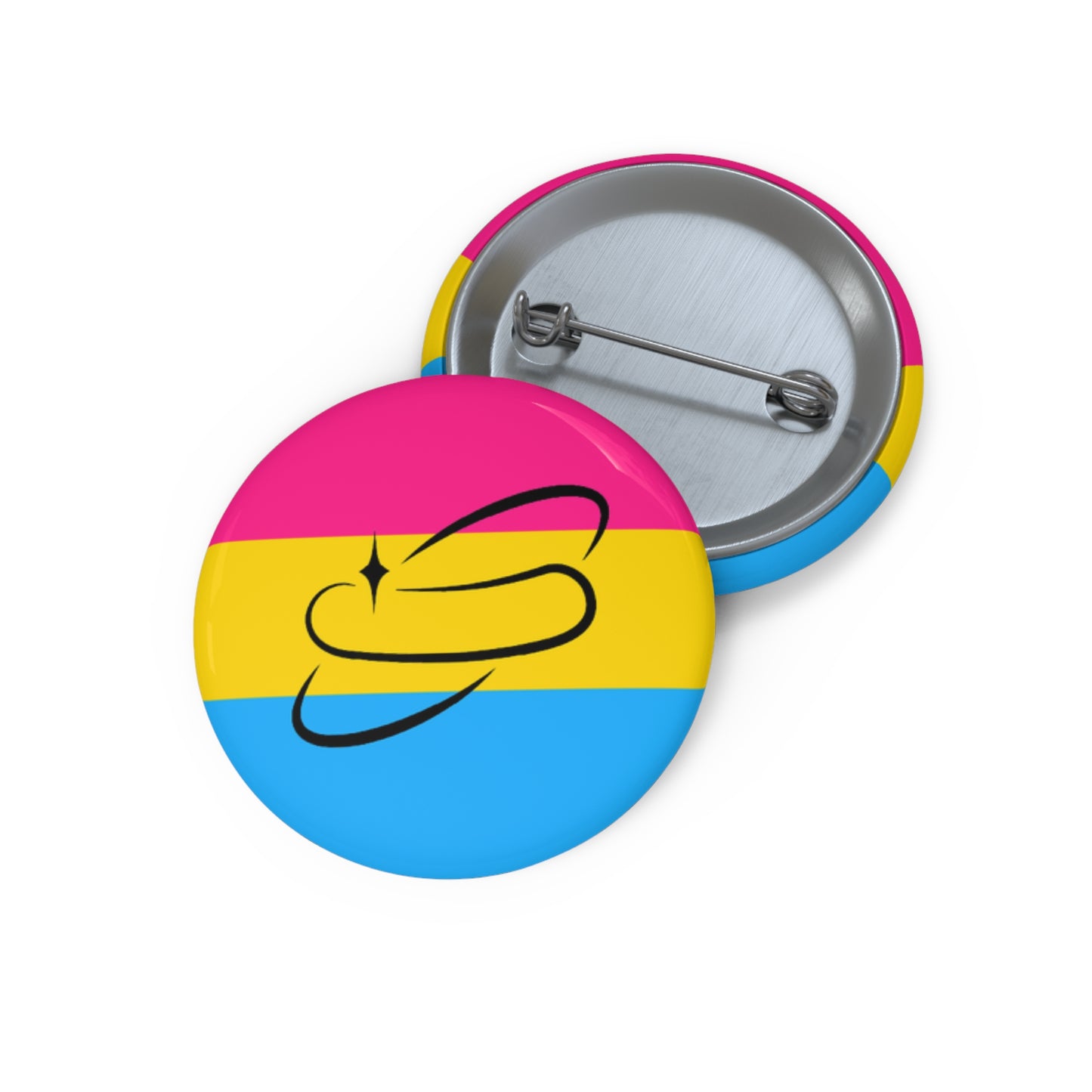 Pansexual Flag Pin Button