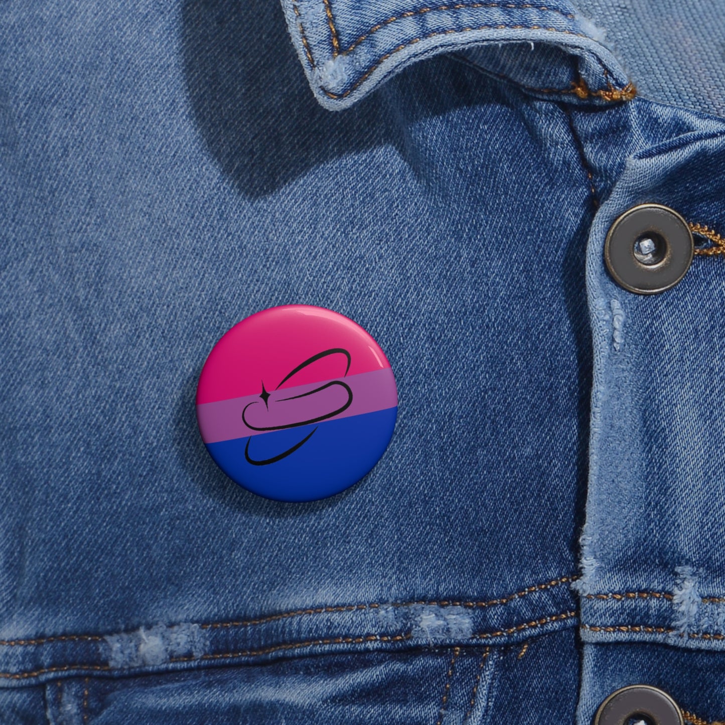 Bisexual Flag Pin Button
