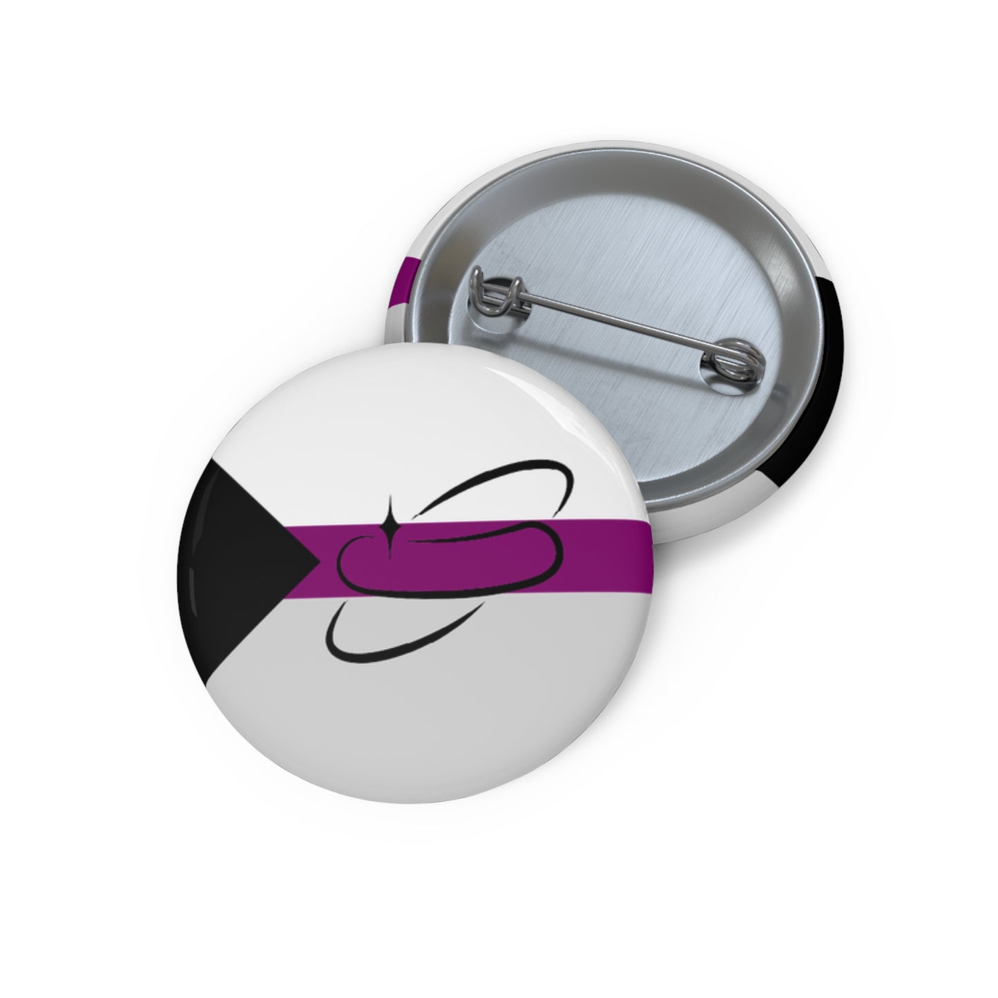Demisexual Flag Pin Button