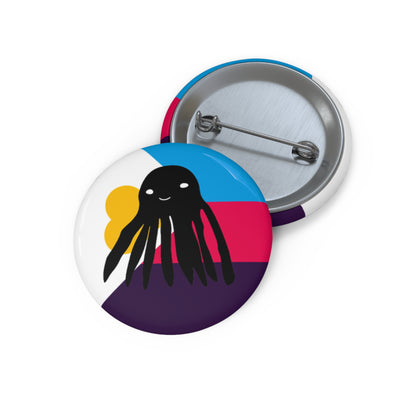 Polyamory Flag Taki the Tako Pin Button