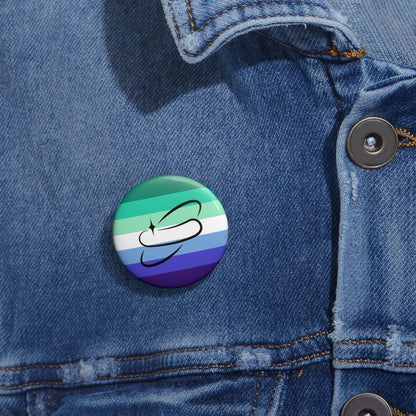 Gay Flag Pin Button