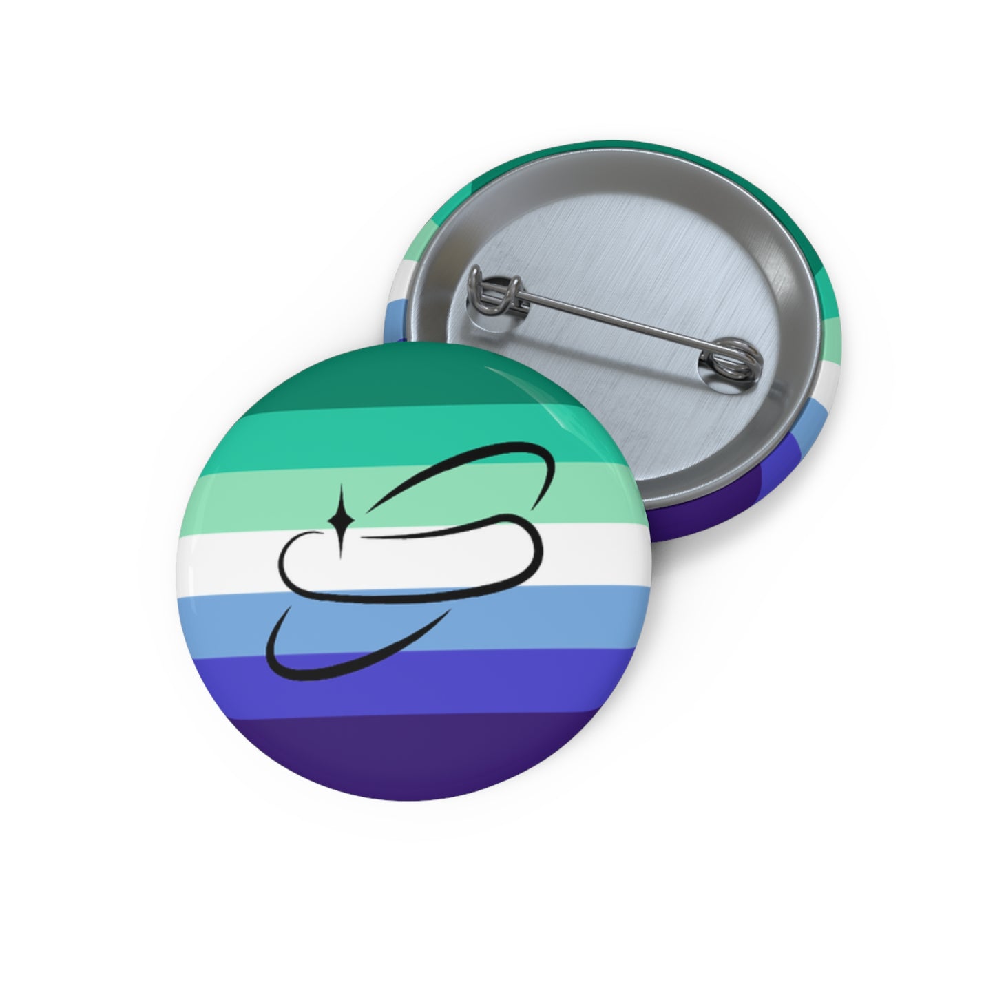 Gay Flag Pin Button