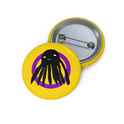 Intersex Flag Taki the Tako Pin Button