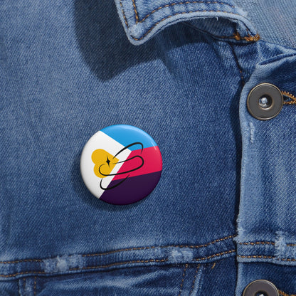 Polyamory Flag Pin Button