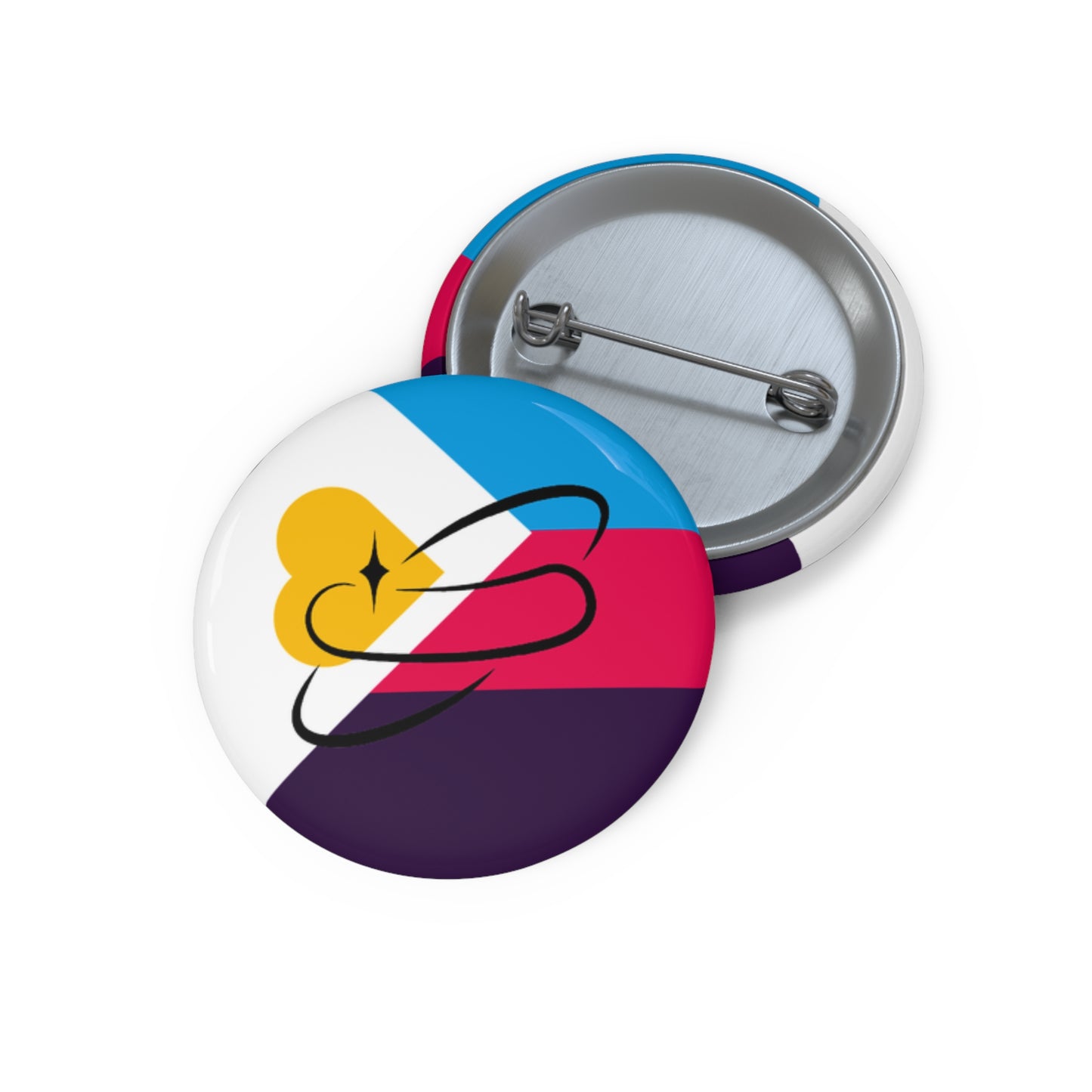 Polyamory Flag Pin Button