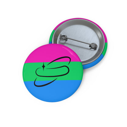 Polysexual Flag Pin Button