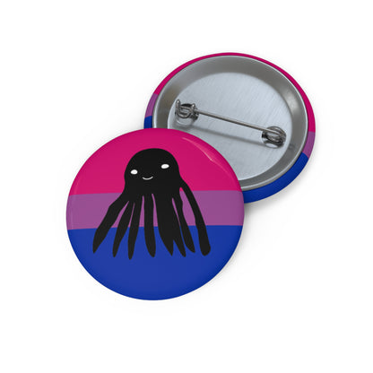 Bisexual Flag Taki the Tako Pin Button